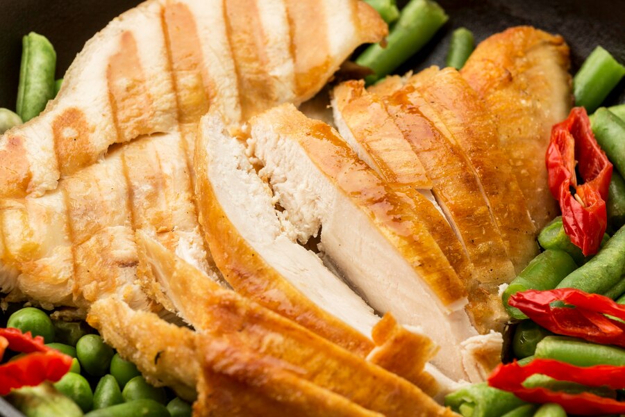 What is smoked turkey breast made of