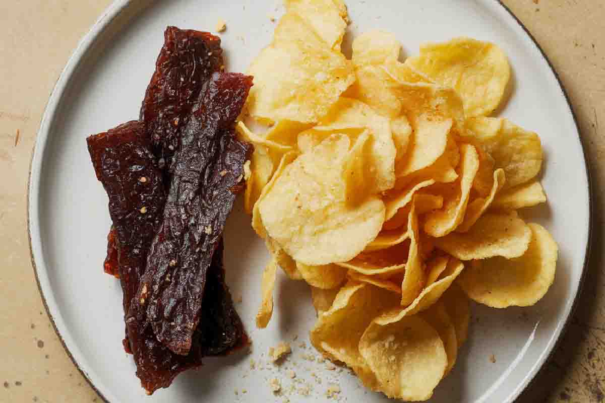 Is beef jerky healthier than chips?