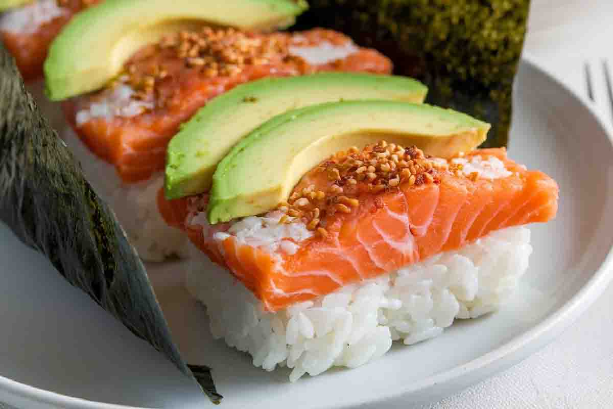 Salmon Sushi Bake