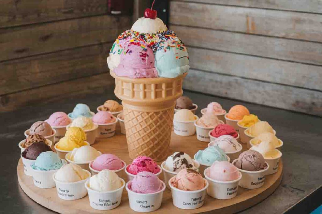 Who Had 28 Flavors of Ice Cream?